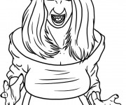 Coloriage Vampire fille