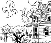 Coloriage Vampire Halloween dessin