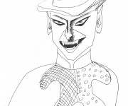 Coloriage Vampire porte un chapeau