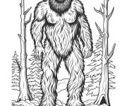 Coloriage Abominable r&eacute;aliste