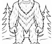 Coloriage Abominable Sasquatch