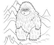 Coloriage Colorie le Y&eacute;ti