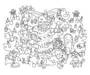 Coloriage dessin Y&eacute;ti pour adulte