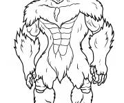 Coloriage D&eacute;taill&eacute; Furry Bigfoot effrayant