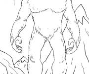 Coloriage G&eacute;ant Y&eacute;ti