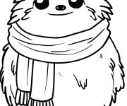 Coloriage Petit y&eacute;ti kawaii trop gentil