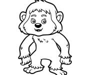 Coloriage Petit Yeti mignon