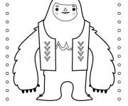 Coloriage et dessins gratuit Ted E Y&eacute;ti à imprimer