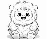 Coloriage Tout petit abominable mignon