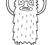 Coloriage Y&eacute;ti avec des gros yeux