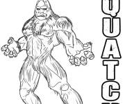 Coloriage et dessins gratuit Y&eacute;ti bigfoot populaire à imprimer