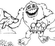 Coloriage et dessins gratuit Y&eacute;ti dessin&eacute; &agrave; la main à imprimer