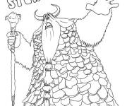 Coloriage et dessins gratuit Y&eacute;ti  du film le gardien des pierre à imprimer
