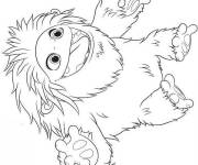 Coloriage Y&eacute;ti du film pour enfants