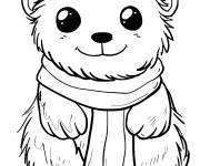 Coloriage Y&eacute;ti en peluche