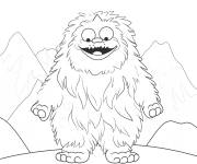 Coloriage Y&eacute;ti funny