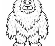 Coloriage Y&eacute;ti gentil
