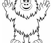 Coloriage Y&eacute;ti gratuit