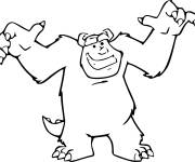 Coloriage Y&eacute;ti joyeux