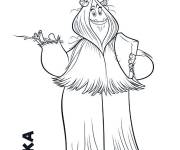 Coloriage et dessins gratuit Yeti Kolka de cartoon à imprimer