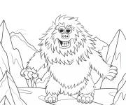 Coloriage Y&eacute;ti l'animal mystique