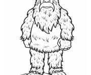 Coloriage Y&eacute;ti Sasquatch