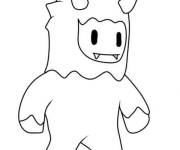 Coloriage et dessins gratuit Y&eacute;ti tout mignon à imprimer