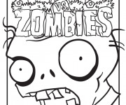 Coloriage Dessin animé Plants vs Zombies couleur