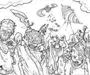 Coloriage Les Zombies
