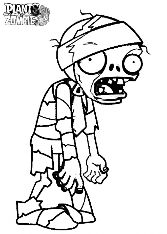 Coloriage Petit Zombie dessin gratuit à imprimer