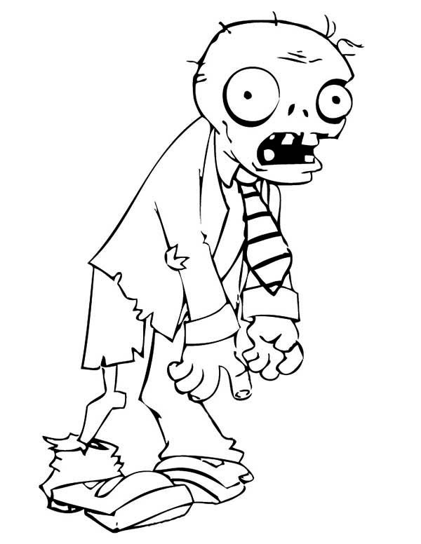 Coloriage et dessins gratuits Zombie élégant à imprimer