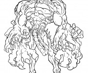 Coloriage Zombie Géante
