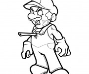 Coloriage Zombie Mario