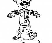 Coloriage Zombie moche