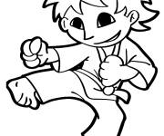 Coloriage Action de karat&eacute;