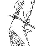 Coloriage Art martial Ninja