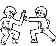 Coloriage Art martiaux en ligne