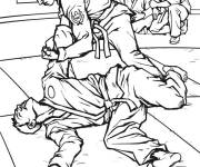 Coloriage Art martiaux et l'attaque