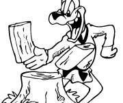 Coloriage Chien fait du karate