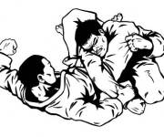 Coloriage et dessins gratuit Classe de Judo à imprimer
