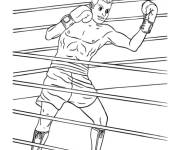 Coloriage Combat de boxe