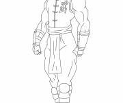 Coloriage Combat mortel arts martiaux