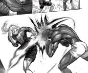 Coloriage Combat mortel manga adulte