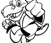Coloriage Dragon Arts martiaux