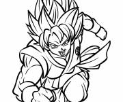 Coloriage Goku arts martiaux
