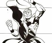 Coloriage H&eacute;ros de Cobra Kai
