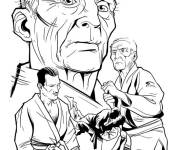 Coloriage Les grands maitres des arts martiaux