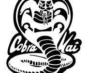 Coloriage Logo de Cobra Kai