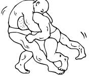Coloriage Lutte art marital