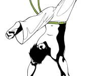 Coloriage Maitre de Jujitsu